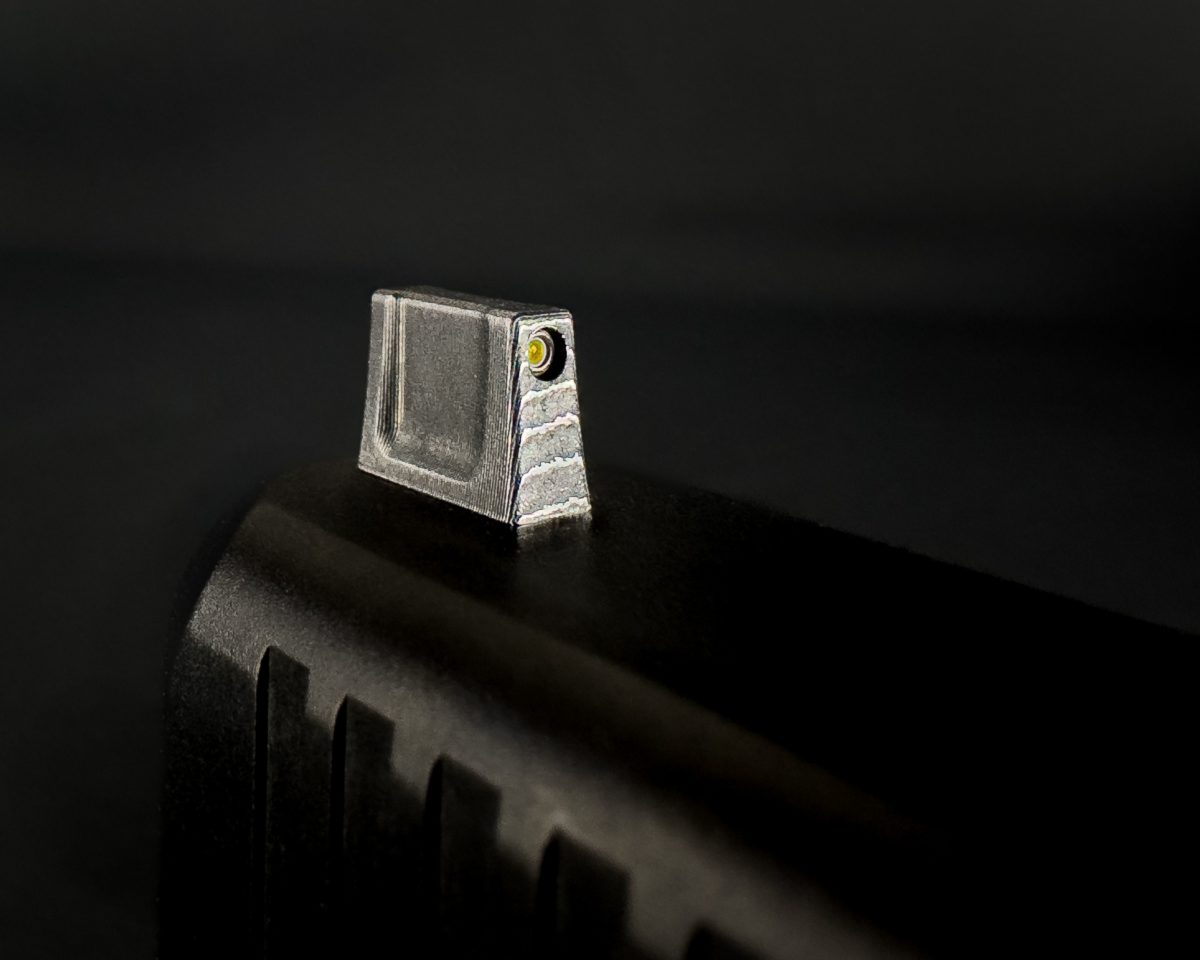glock 17 suppressor sights stainless damascus front site