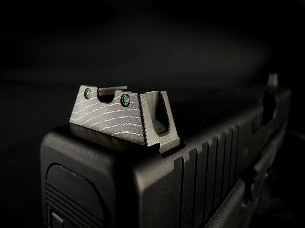 glock 17 suppressor sights stainless damascus installed
